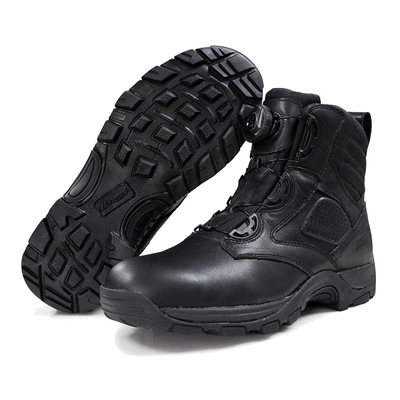 Factory OBM ODM Custom Wholesale Full Grain Leather Combat Boots for Men