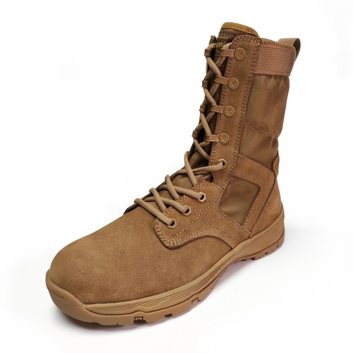 Hanagal 33306 Coyote non slip lace up lightweight leather training tactical boots for men and women