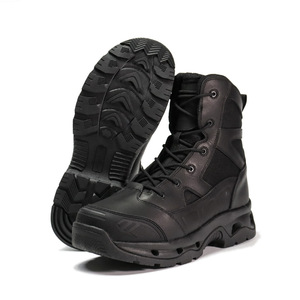 Hanagal 33993 New Design Custom Lace Up Full Grain Leather Men Tactical Boots