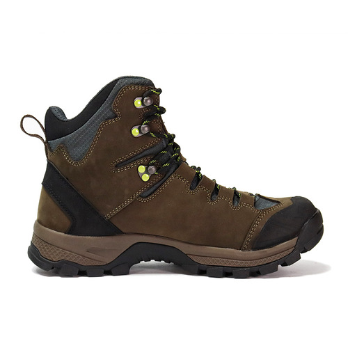 Hanagal 15960 Full Grain Leather Brown Waterproof Hiking Boots for Men