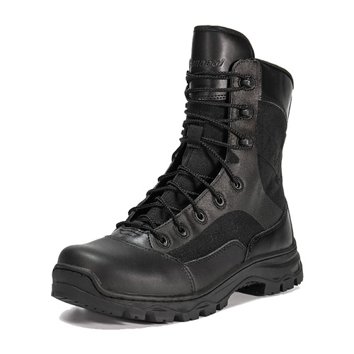 Hanagal 35992 laces and side zippers convenient wear tactical combat boot high cut